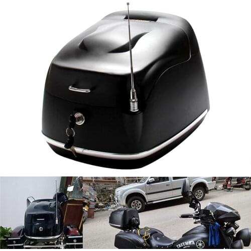 Motorcycle Tour Tail Box, Motorcycle Luggage Box, Top Case with 2 Keys Multifunctional Scooter Luggage, For Luggage Storage