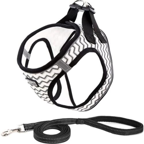 Samll Dog Cat Harness Vest Adjustable Reflective Walking Pet Lead Puppy Accessories Supplies Goods For Cats Light Breathable