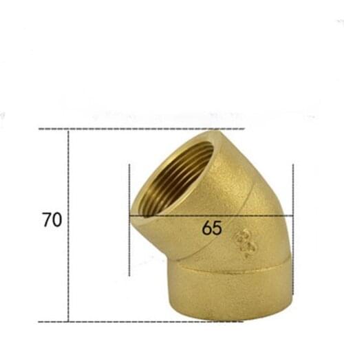 1-1/4" BSPP Euqal Female Brass 45 Degree Elbow Pipe Fitting Coupler Connector Water Gas Oil