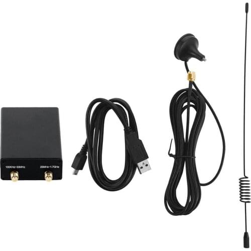100KHz-1.7GHz Software Radio Full Band RTL-SDR Receiver Aviation Shortwave Broadband
