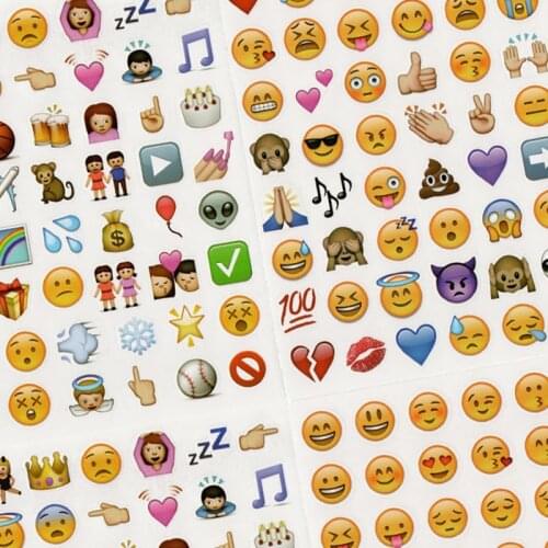 144 Pcs Kawaii stickers for Notebook Aesthetic Kids Children Journal Smileys Face Sticker Diary Decorating Stationery Supplies