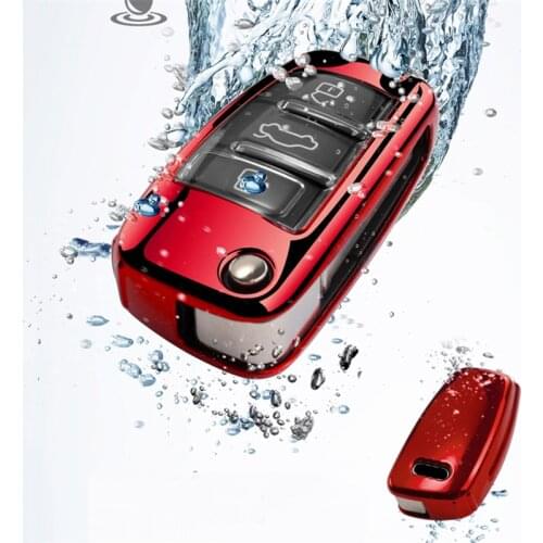 Car Styling New Soft TPU Key Case Full Cover For Audi A1 A3 A4 A5 Q7 A6 C5 C6 Car Holder Shell Remote keychain Auto Accessories