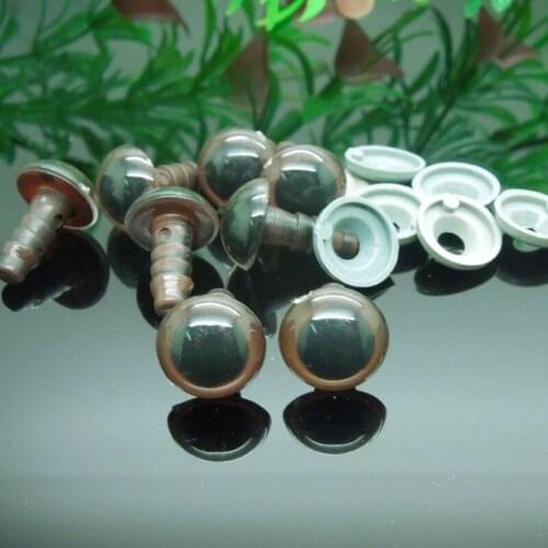 14mm Brown Safety Eyes/Plastic Doll eyes Handmade Accessories For Amigurumi Bear Doll Animal Puppet Making - 50pcs/lot