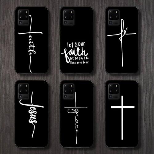 Faith Christian Religious Jesus Phone Case For Samsung A32 A51 A52 A71 A50 A12 A21S S10 S20 S21 Plus Fe Ultra