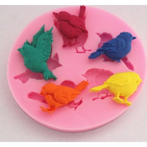Chocolate Pigeon Birds Mould Candy Soap Molds Clay Molds Cake Mold Pastry Making Baking Tools Kitchen Accessories Home Decor