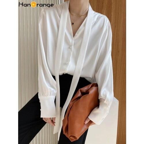 Hanorange Womens Satin Shirts