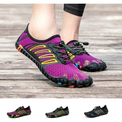 Women Aqua Shoes Barefoot Swimming Shoes Men Upstream Shoes Breathable Hiking Sport Shoes Quick Drying River Sea Water Sneakers