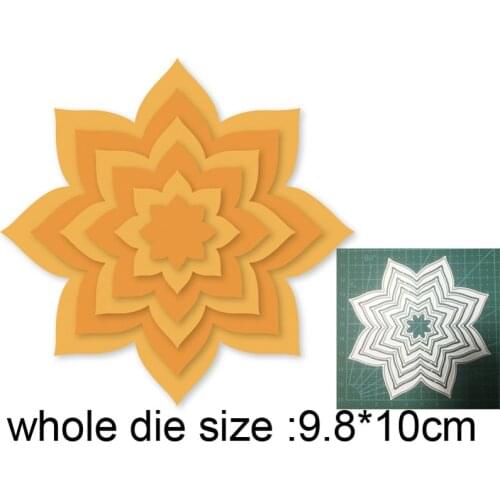 Layering Flower Frame Metal Cutting Dies Embossing Die Cuts Scrapbooking dies Paper Craft Knife Mould Blade Punch Stencils dies