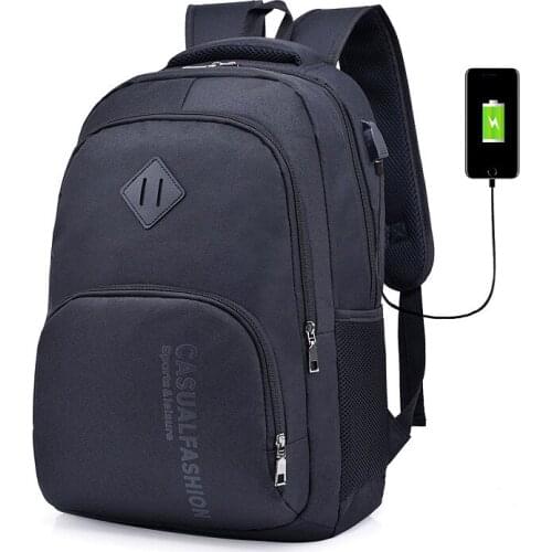 Fashion Curved Shoulder Strap Middle School Bag Mens Trend Computer Bag Unisex Vertical Section Square Canvas Travel Backpack