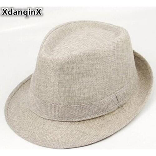 XdanqinX Unisex Summer Western Style Solid Retro England Fashion Jazz Hat Male Female Couple Casual Snapback Sun Hats Dads Hat