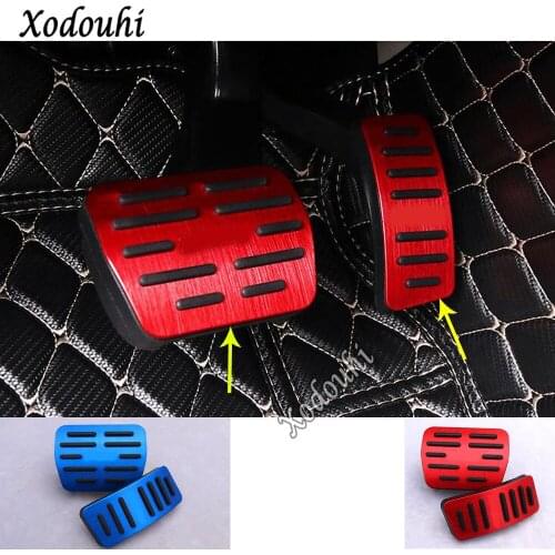 For Volkswagen VW T-cross Tcross 2018 2019 2020 Car Sticker Cover Aluminium Alloy Foot Gas/petrol/oil Brake Rest Trim Pedal 2pcs