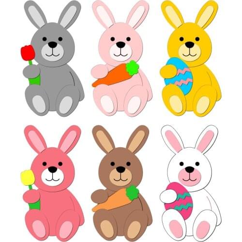 New Rabbit Wooden die Scrapbooking C-124 Cutting Dies