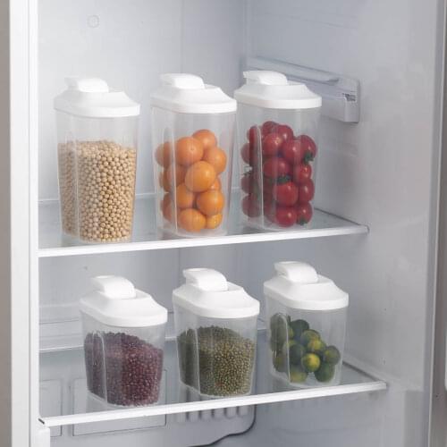 Transparent Airtight Tin Kitchen Tea Storage Tank Plastic Grain Storage Tank Snack Storage Box