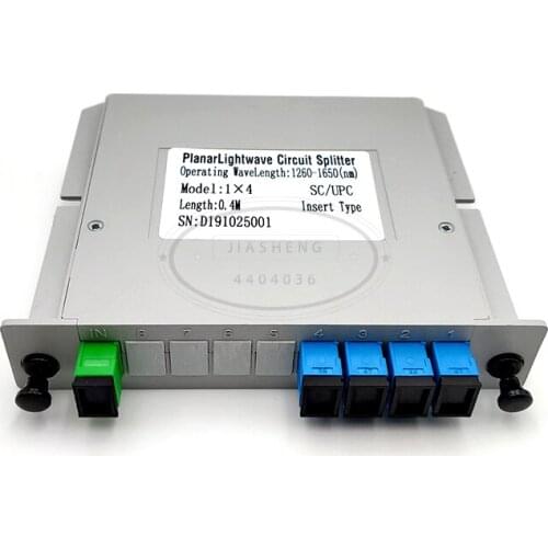 SC UPC PLC 1X4 splitter Fiber Optical Box FTTH PLC Splitter box with 1X4 Planar waveguide type