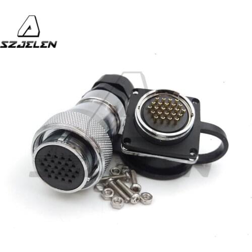 SZJELEN WS28 , power connector 24pin plug socket,Electrical equipment power cable connector, 24pin connector