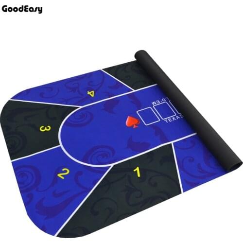 Texas Hold'em Poker Mat Tablecloth Rubber Mat Board Game Table Digital Printing Suede Casino Layout Poker Accessories 1.8*0.9m