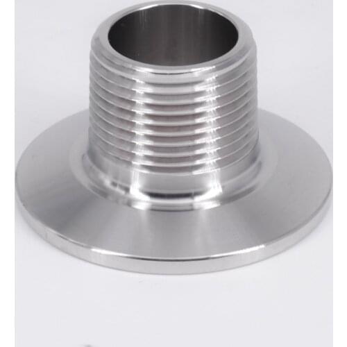 1/2" NPT Male 1.5" Tri Clamp Sanitary Fitting Connector SS304 Stainless Homebrew Ferrule 50.5mm