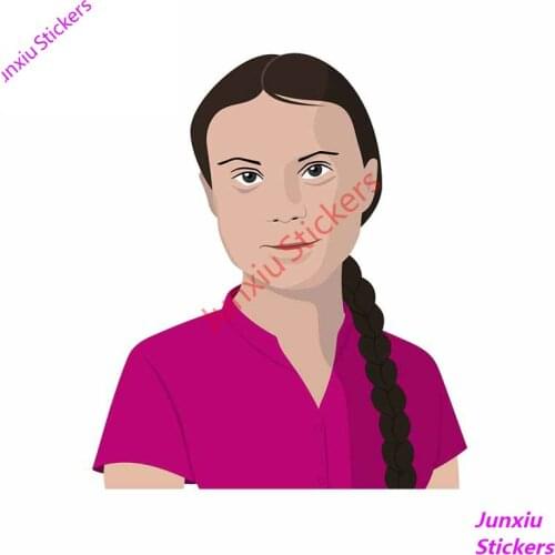 Greta Thunberg Vinyl Decal Window Truck Car Wall Laptop RV VAN ATV Car Sticker HOW DARE YOU Decals Car Accessories KK13*13cm