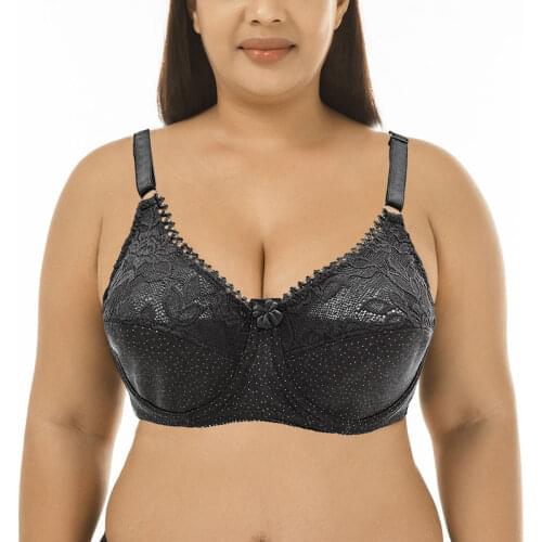 Top Push up bras for women deep V sexy lingerie lace underwear thin Cotton cup C D DD E F full coverage plus size 75-110 bra C22