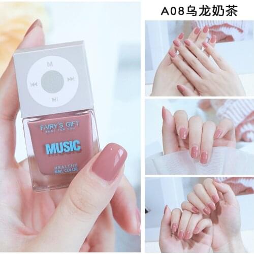 10ML/Bottle Nails Gel Polish Waterborne Shiny Quick Drying No Bake No Smell Music Box Design Nail Polish DIY Nail Art Gel