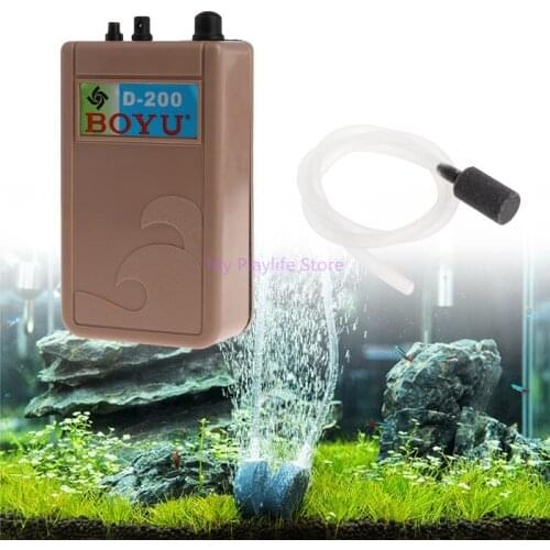 Aquarium Oxygen Pump Portable Outdoor Air Pump Dry Battery Emergency Fish Tank Oxygen Pump Air Compressor Equipment Supplies C42