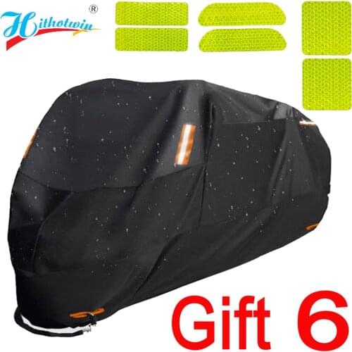 300D Motorcycle Covers Black Design Waterproof Motors Dust Rain Snow UV Protector Cover Indoor Outdoor M L XL XXL 3XL 4XL 190T