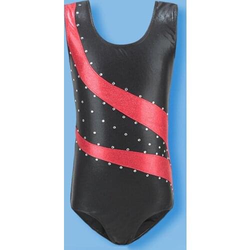 Fasion Child Ballet Leotards Breathable Vest Leotard Gymnastics Ballet Practice Cothes Multicolor Diamonds Gymnastics Sportswear