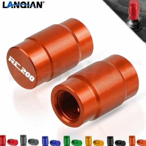 For RC200 200 Motorcycle Wheel Tire Valve Stem Caps Airtight Covers RC 200 200 2012 2013 2014 2015 2016 2017 2018