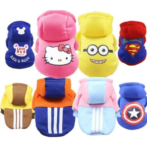 ETHIN Soft&Comfortable Pet Cat Clothes Puppy Coat Dog Hoodies Spring Autumn Leisure Puppy Sweatshirts For Small Cat Large Dogs