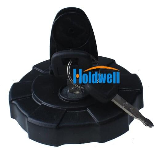 Holdwell Fuel Tank Cap With 2 Keys for Kubota 151 161 185 Excavator Q581 ZX KX91-3