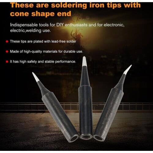 900M T Combination Soldering Iron Tips Head Replacement Solder Iron Head Soldering Tips Tool Soldering Repair Station Kits