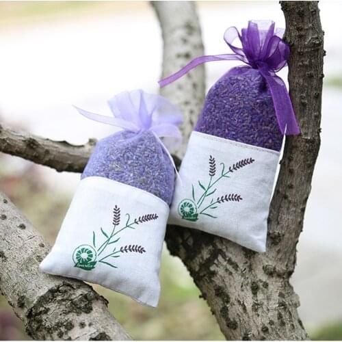 Natural Dried Flowers Lavender Bud Flower Sachet Bag Filling Real Natural lasting Lavend Car Room Air Refreshing Sachets Bud