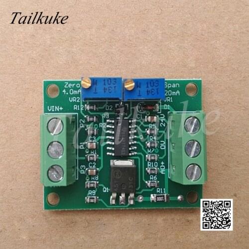 2pcs/lot Level Sensor Transmitter Potentiometer to Current 0/4-20ma Resistance to 4-20mA