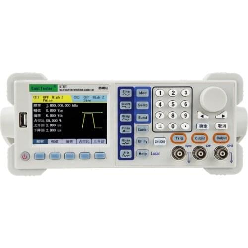 Precision DDS Functional Wave Form Signal Generator ET3340 40MHz Two-channel Multifunction Sine Wave Square Triangle Signal Out