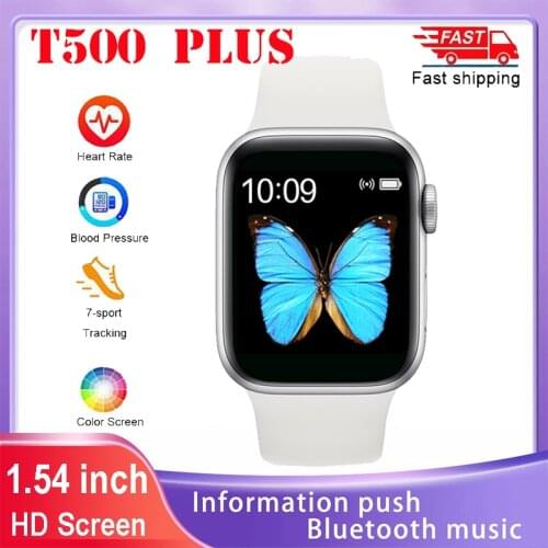 2021 new T500PLUS smart bracelet 1.75 inch color screen heart rate blood pressure sleep monitoring smart watch pk T900 W22 26