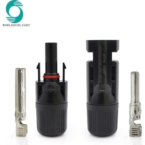 Solar Connector 1 pairs WSPVCC Connector male and female Solar Cable 2.5mm2 4mm2 6mm2 for solar pv system