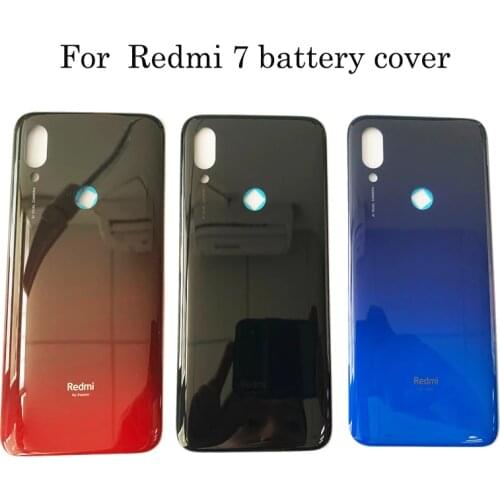 Glass Rear Housing Cover For Redmi 7 Back Door Replacement Battery Case For redmi 7 Glass Battery Cover