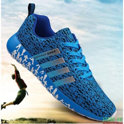 New Autumn Fashion Men Flyweather Comfortables Breathable Casual Light Jogging Sports Shoes 47 Large Size Mens Sneakers