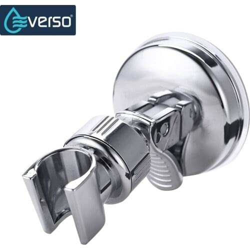 EVERSO Universal Adjustable Elegant Sucker Shower Head Bracket Holder Bathroom Accessories Vacuum Suction Cup Shower Head Holder