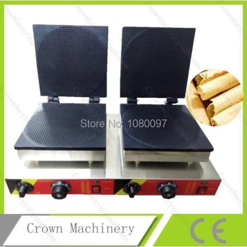 Double heads waffle machine; Waffle cone maker