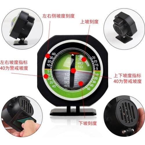Car escort off-road outdoor balancer FOR Jeep Wrangler car incline meter level angle meter measuring compass