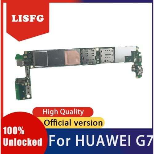 Free Shipping,100% Unlocked For HUAWEI G7 Motherboard,G7-UL20 For HUAWEI G7 Logic Main Board