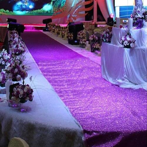 50m one roll hot selling glitter fabric for wedding decoration carpet and glitter background wallpaper