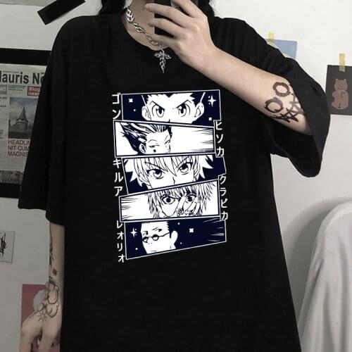 Anime Hunter X Hunter T-shirt Short-sleeved Harajuku Mens Shirt