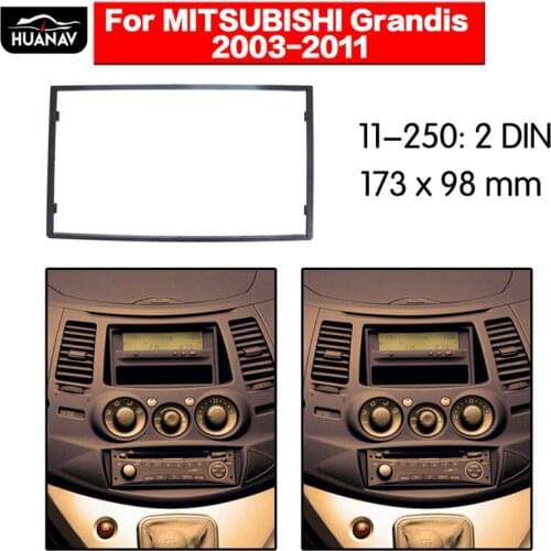 HUANAV Car Radio stereo Fitting installation adapter fascia For 2003-2011 Mitsubishi Grandic Stereo Auto Frame Audio Fascias