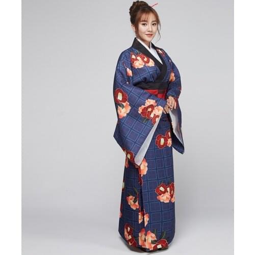 Kimono Women Japanese Yukata Traditional Womens Costume Improved Sakura Kimono Formal Yukata Female Photo Suit Set