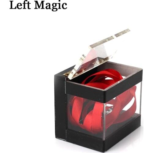 The Crystal Clear Switching Box Magic Tricks Prediction Box Magia Stage Close-Up Street Accessories Illusion Gimmick Prop Comedy