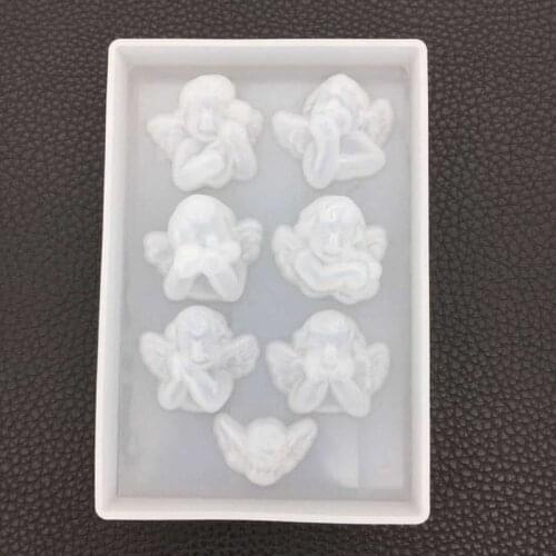 Little Angel Shape Silicone Mold DIY Clay UV Epoxy Resin Molds Pendant Jewelry Making Mould F3MF