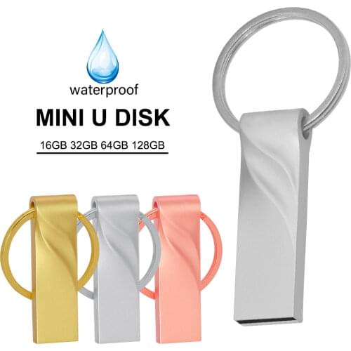 High Quality pendrive metal USB flash drivesфлешка на 128 гб 2.0 Pen Drive 16G 32GB 64 128 GB cle memoria usb stick pendrive