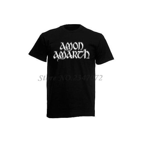 Amon Amarth Logo Mens Black Rock T-shirt shubuzhi brand tshirt new cotton tee-shirt euro size free shipping